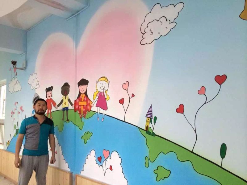 浦江第三幼儿园幼儿园彩绘墙